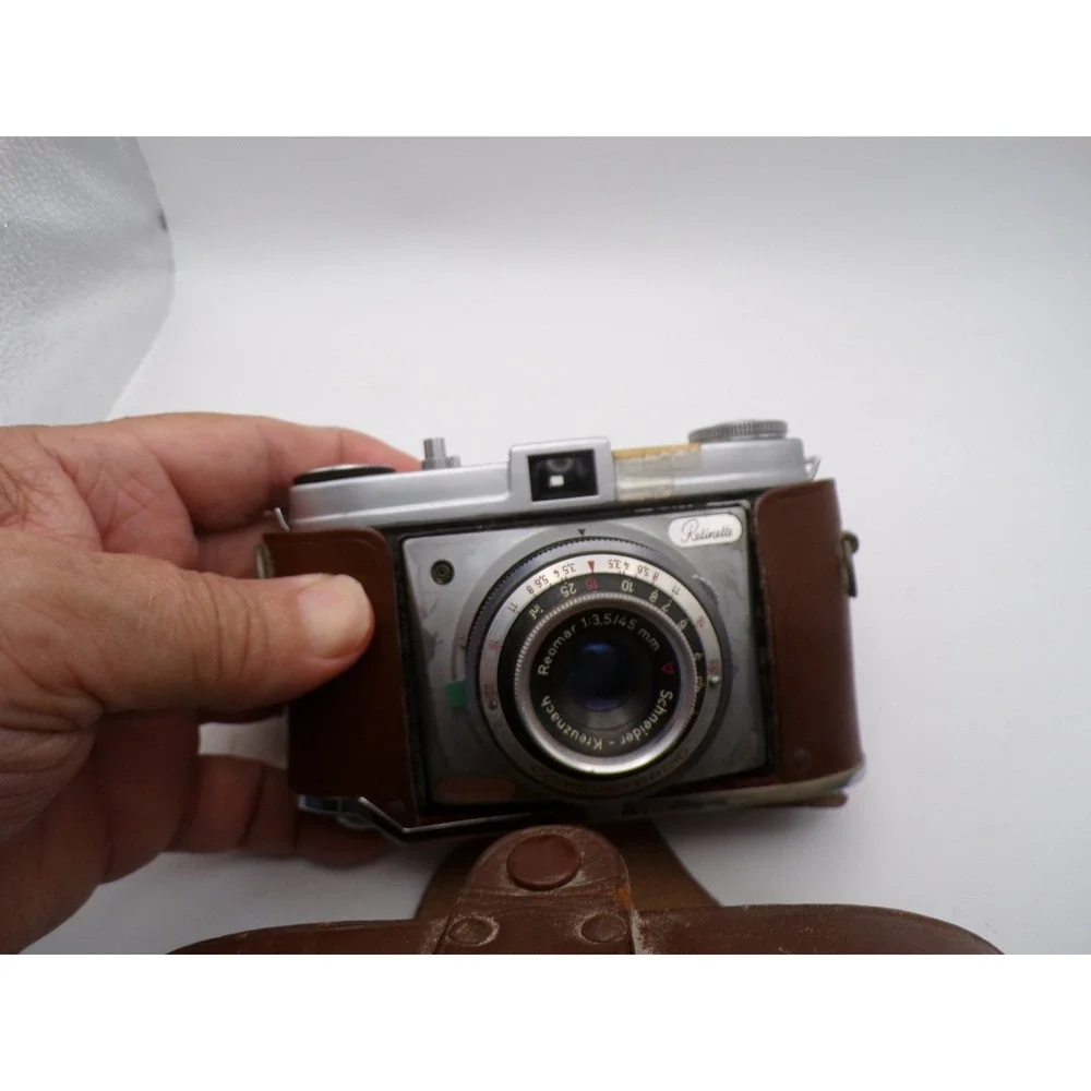 Vintage Kodak Retinette Camera Schneider Reomar Lens Compur Rapid Shutter Untest